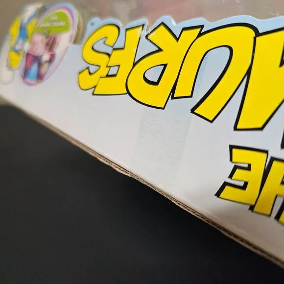 NIB Smurfette Mushroom House Articulated Playset 6 pc Jakks Pacific 2008 Smurfs